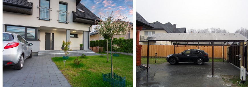 парковка для машин на даче