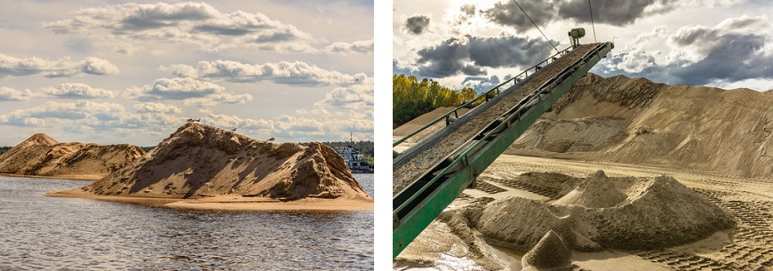 речной песок в Можайске с доставкой