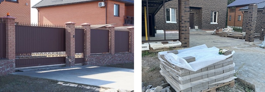 заезд на участок