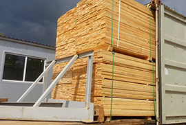 Перевозка пиломатериалов в контейнерах